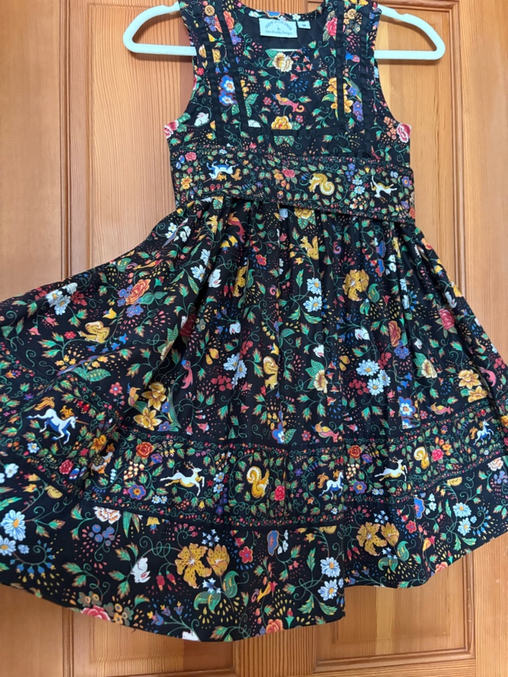 90’s Vera Bradley “Tavern on the Green” Vintage Inspired Floral Garden Motif - M - Picture 8 of 11